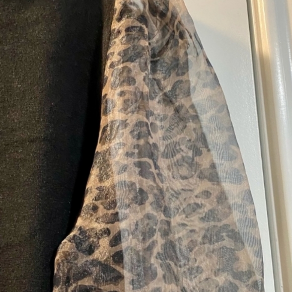 Sheer Sleeve Sweater - Picture 2 of 2